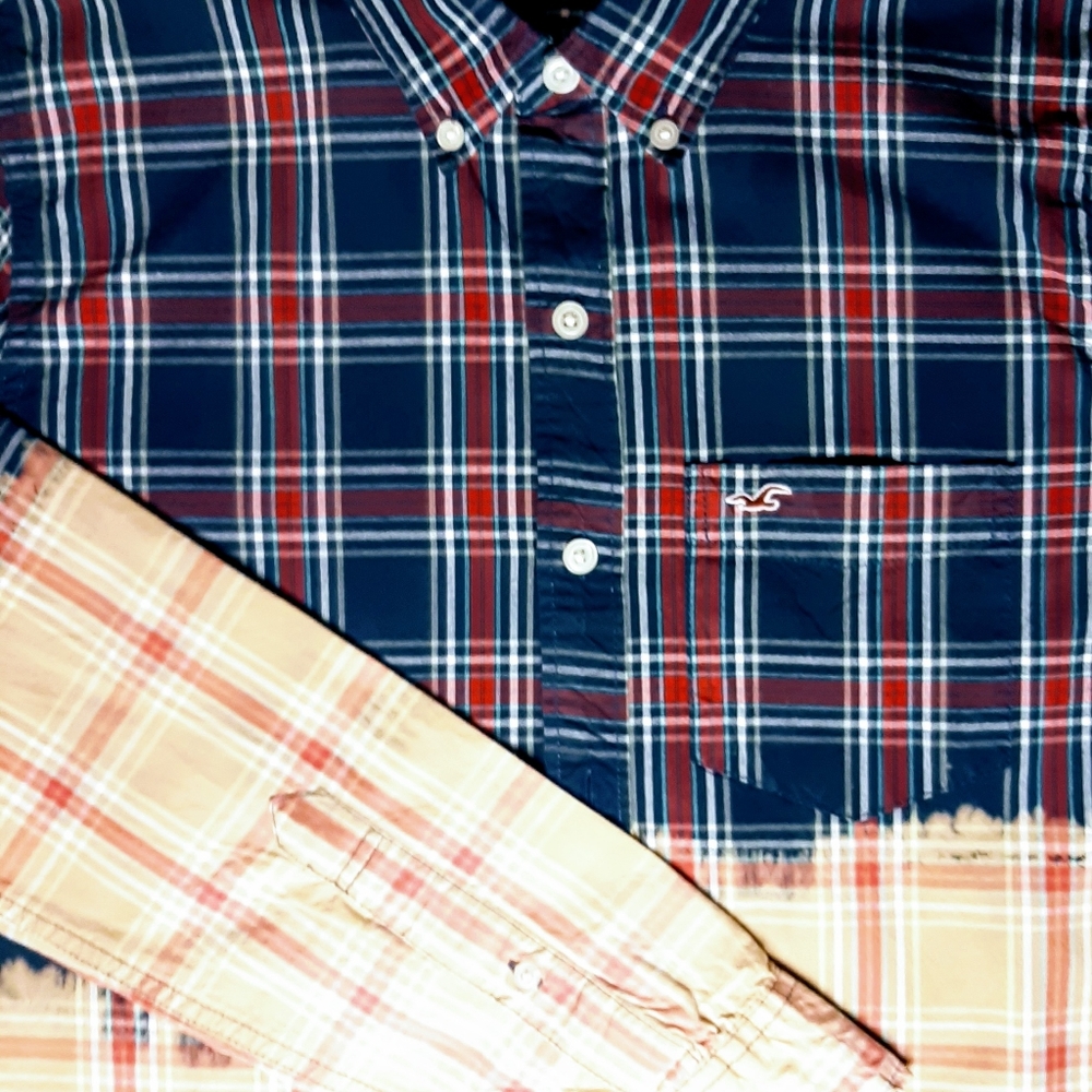Etsy's style 1/2 bleach-out shirt